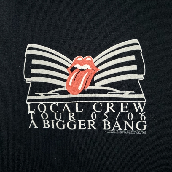 Rolling Stones Local Crew T-Shirt Bigger Bang Tour - Picture 2 of 4
